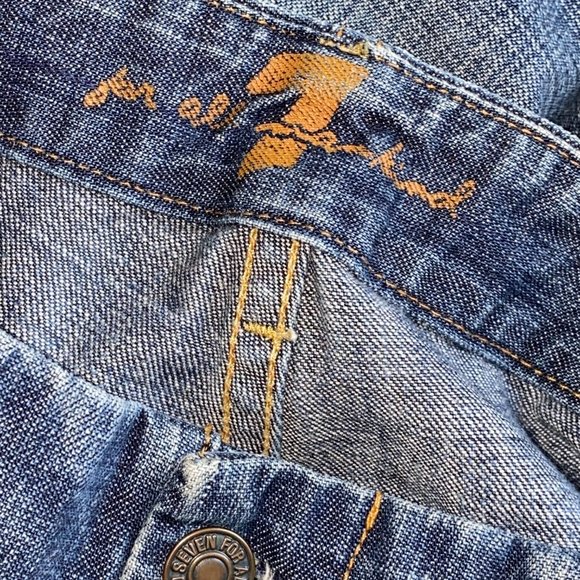 7 For all Mankind Flare Slit Side Hem Jeans 30 - Picture 8 of 10